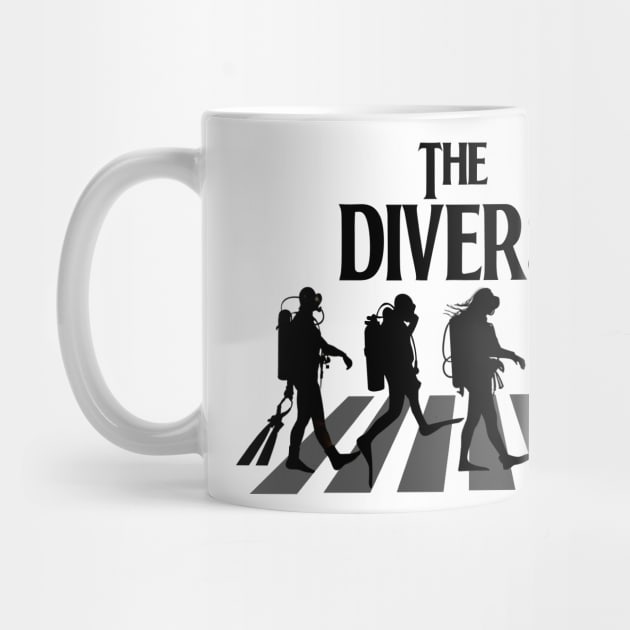 The Divers, Scuba Diver Design by Teessential